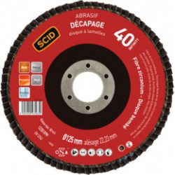 DISQUE LAMELLE ZIRC D125 G40