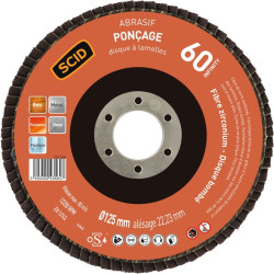 DISQUE LAMELLE ZIRC D125 G60