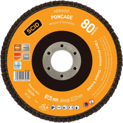 DISQUE LAMELLE ZIRC D125 G80