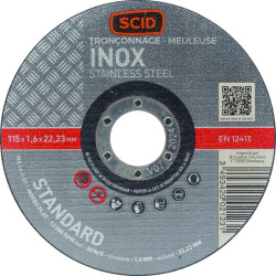 DISQUE A TRONC0NNER INOX  115