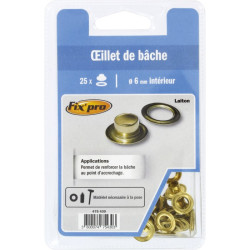 OEILLET BACHE LAIT.12MM  LS/10