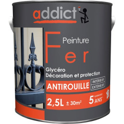 PEINT.ADDICT FER 2.5L NR PROF.