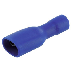 COSSE ISOL FEM BLEU 6,35MM /10