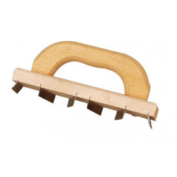 CHEMIN DE FER 25X7CM DENTE PAS  DE 3MM P.BOIS