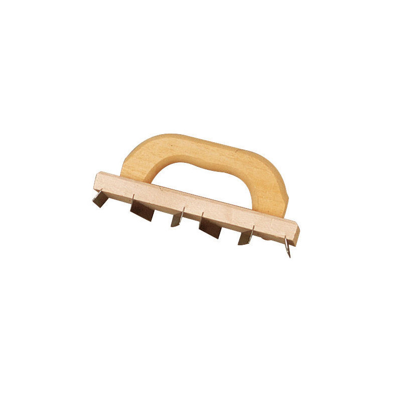 CHEMIN DE FER 25X7CM DENTE PAS  DE 3MM P.BOIS