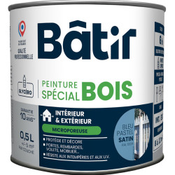 P/BOIS SAT 0,5L BLEU P RAL5024