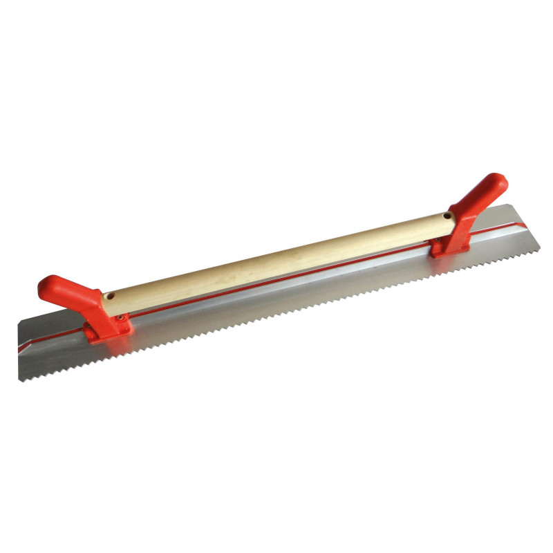 REGLE A DRESSER POIGNEE 80 CM DENTE UN COTE